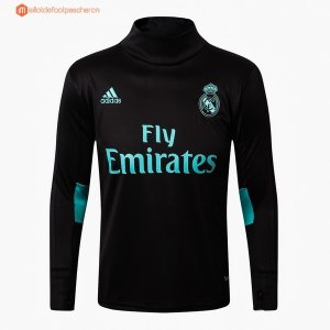 Survetement Real Madrid 2017 2018 Noir Vert Noir Pas Cher