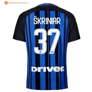 Maillot Inter Domicile Skriniar 2017 2018 Pas Cher