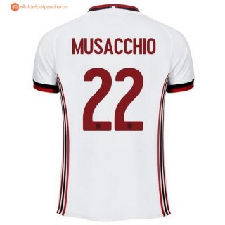 Maillot Milan Exterieur Musacchio 2017 2018 Pas Cher