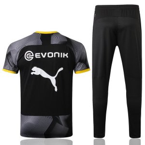 Entrainement Borussia Dortmund Ensemble Complet 2018 2019 Gris Noir Pas Cher