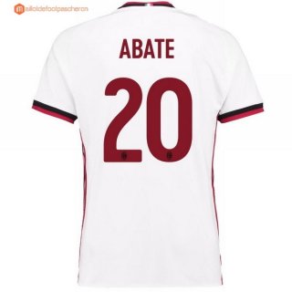 Maillot Milan Exterieur Abate 2017 2018 Pas Cher