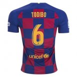 Maillot Barcelona NO.6 Todibo Domicile 2019 2020 Bleu Rouge Pas Cher