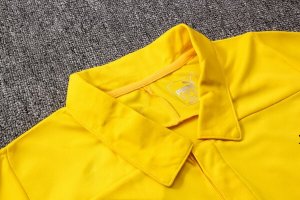 Polo Ensemble Complet Borussia Dortmund 2018 2019 Jaune Noir Pas Cher