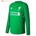 Maillot Liverpool Domicile ML Gardien 2017 2018 Pas Cher