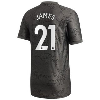 Maillot Manchester United NO.21 James Exterieur 2020 2021 Noir Pas Cher