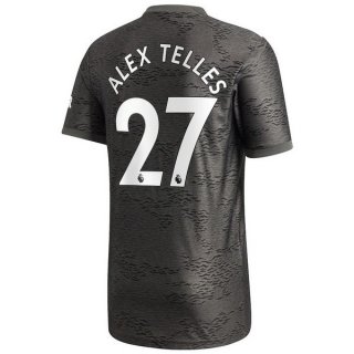 Maillot Manchester United NO.27 Alex Telles Exterieur 2020 2021 Noir Pas Cher