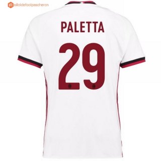 Maillot Milan Exterieur Paletta 2017 2018 Pas Cher