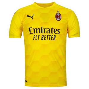 Maillot AC Milan Third Gardien 2020 2021 Jaune Pas Cher