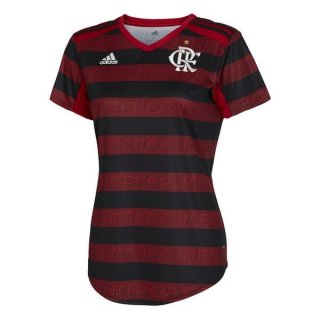 Maillot Flamengo Domicile Femme 2019 2020 Rouge Noir Pas Cher