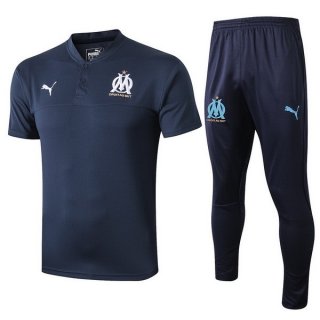 Polo Marseille Ensemble Complet 2019 2020 Bleu Pas Cher