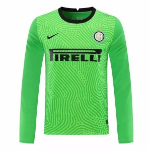 Maillot Inter Milan ML Gardien 2020 2021 Vert Pas Cher