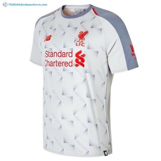 Thailande Maillot Liverpool Third 2018 2019 Blanc Pas Cher