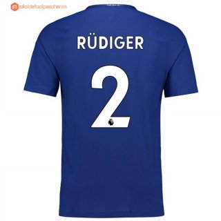 Maillot Chelsea Domicile Rudiger 2017 2018 Pas Cher