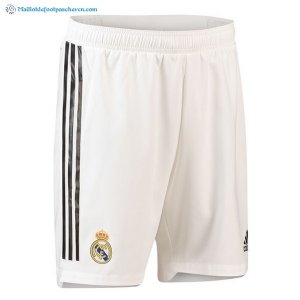 Pantalon Real Madrid Domicile 2018 2019 Blanc Pas Cher