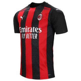 Thailande Maillot AC Milan Domicile 2020 2021 Rouge Pas Cher