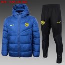 Manteau de duvet Inter Milan Ensemble Complet 2024 2025 Bleu