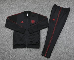 Survetement Manchester United 2019 2020 Noir Rouge Pas Cher