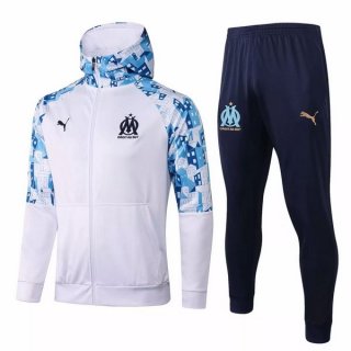 Sweat Shirt Capuche Marseille 2021 2022 Blanc Pas Cher