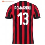 Maillot Milan Domicile Romagnoli 2017 2018 Pas Cher