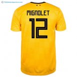 Maillot Belgica Exterieur Mignolet 2018 Jaune Pas Cher