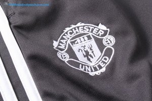 Maillot Entrainement Manchester United Ensemble Complet 2017 2018 Gris Pas Cher