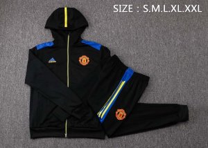 Sweat Shirt Capuche Manchester United 2021 2022 Noir