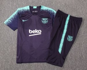 Entrainement Barcelona Ensemble Complet 2018 2019 Bleu Vert Pas Cher