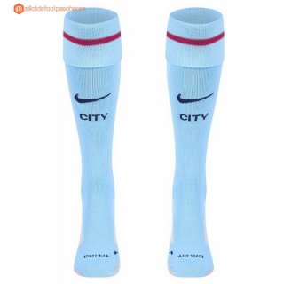 Chaussette Manchester City Domicile 2017 2018 Pas Cher