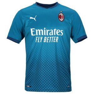 Maillot AC Milan Third 2020 2021 Bleu Pas Cher