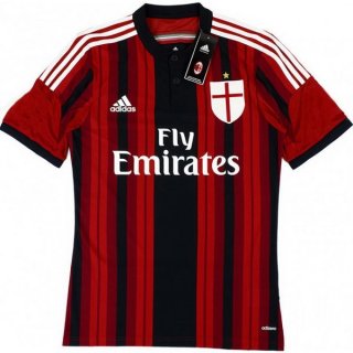 Maillot AC Milan Domicile Retro 2014 2015 Rouge Pas Cher