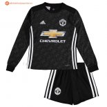 Maillot Manchester United Exterieur ML Enfant 2017 2018 Pas Cher