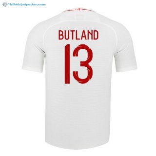 Maillot Angleterre Domicile Butland 2018 Blanc Pas Cher