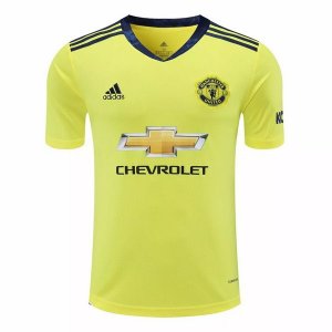 Maillot Manchester United Exterieur Gardien 2020 2021 Jaune Pas Cher