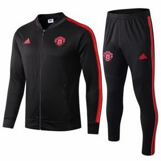 Survetement Manchester United 2019 2020 Rouge Noir Pas Cher