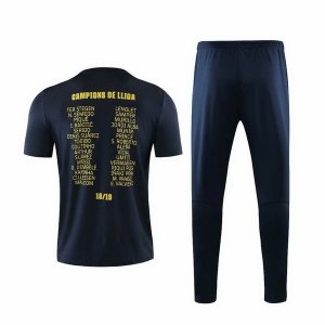 Entrainement Barcelona Ensemble Complet 2019 2020 Noir Jaune Pas Cher