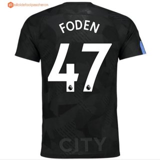 Maillot Manchester City Third Foden 2017 2018 Pas Cher