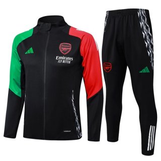 Survetement Arsenal 2024 2025 Noir Rouge 2