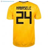 Maillot Belgica Exterieur Kabasele 2018 Jaune Pas Cher