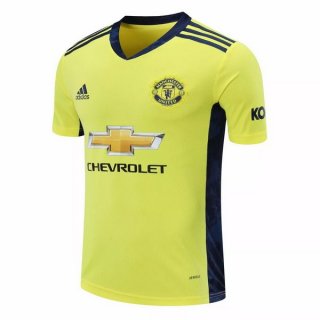 Maillot Manchester United Exterieur Gardien 2020 2021 Jaune Pas Cher