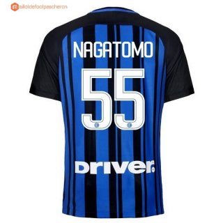 Maillot Inter Domicile Nagatomo 2017 2018 Pas Cher