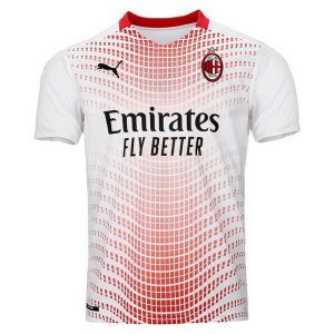 Thailande Maillot AC Milan Exterieur 2020 2021 Blanc Pas Cher