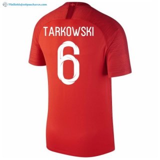 Maillot Angleterre Exterieur Tarkowski 2018 Rouge Pas Cher