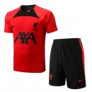 Maillot Entrainement Liverpool Ensemble Complet 2022 2023 Rouge