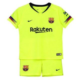 Maillot Barcelona Exterieur Enfant 2018 2019 Vert Pas Cher