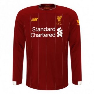 Maillot Liverpool Domicile ML 2019 2020 Rouge Pas Cher