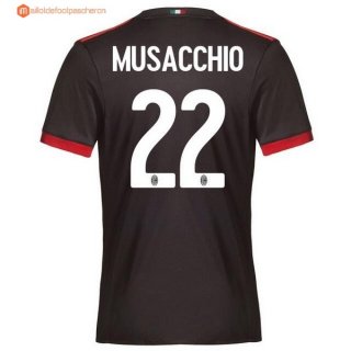 Maillot Milan Third Musacchio 2017 2018 Pas Cher