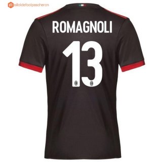 Maillot Milan Third Romagnoli 2017 2018 Pas Cher