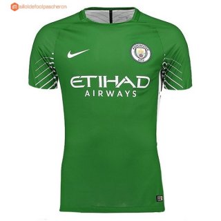 Maillot Manchester City Gardien 2017 2018 Vert Pas Cher