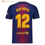 Maillot Barcelona Domicile Rafinha 2017 2018 Pas Cher