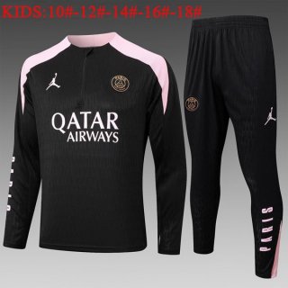 Enfant Training PSG 2024 2025 Noir Rose